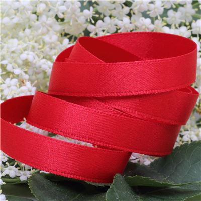 15mm Satin Ribbon - Red